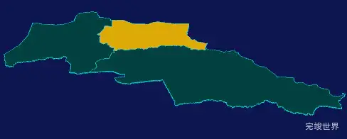 threejs酒泉市阿克塞哈萨克族自治县geoJson地图3d地图指定区域闪烁
